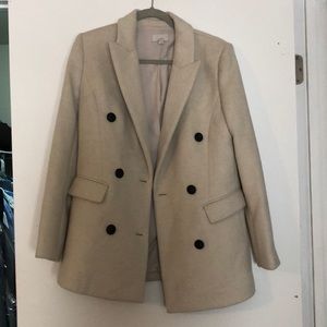 Loft size 4 coat, lined, gently worn. Cream
